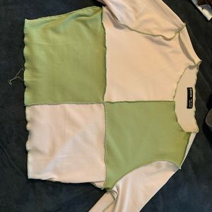 Checkered crop top